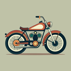 vector illustration of a motorcycle