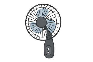An illustration of a basic, unbranded wall-mounted fan.