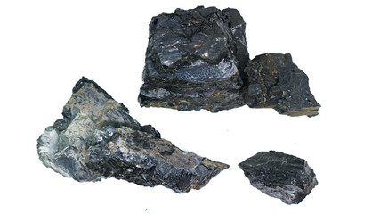 coal isolated on white background. coal is usually used for power generation