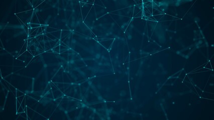 Dynamic plexus Background of Nodes and Connecting Lines