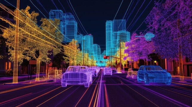 Augmented network simulation with live packet tracing and throughput monitoring