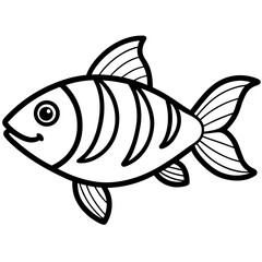 fish on a white background