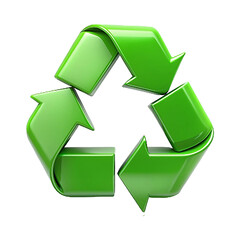 Obraz premium recycling symbol on white background