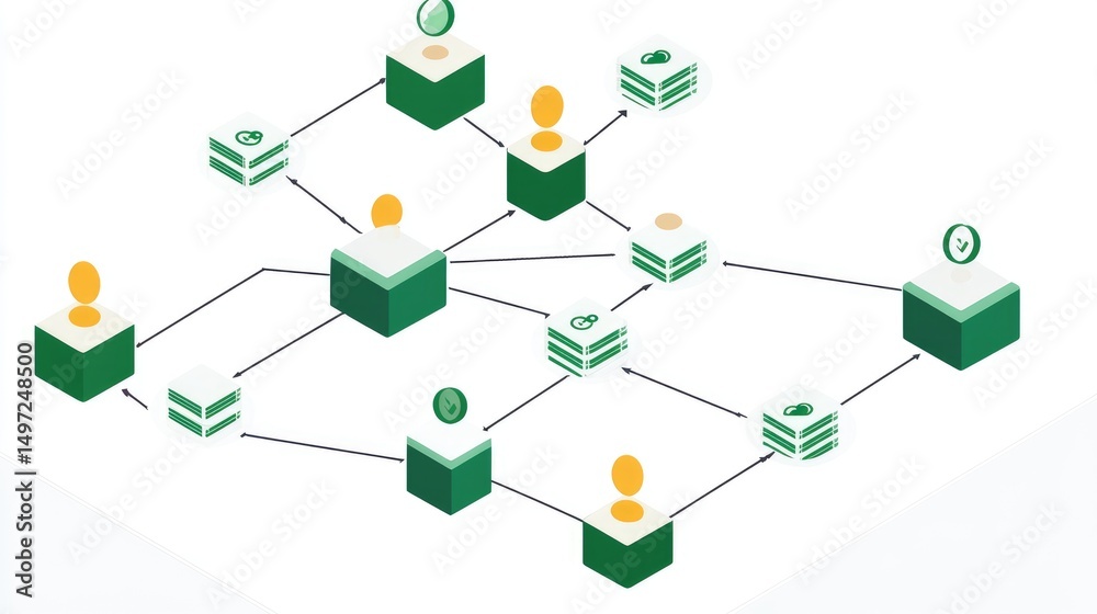 Poster load balancer icon distributing traffic across multiple servers in a web network
