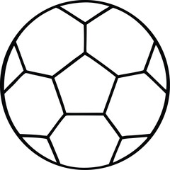 Fototapeta premium football ball icon, vector soccer ball icon