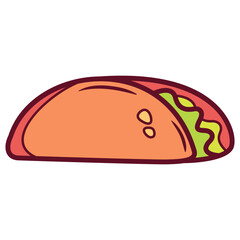 Colorful Hand Drawn Cute Fast Food