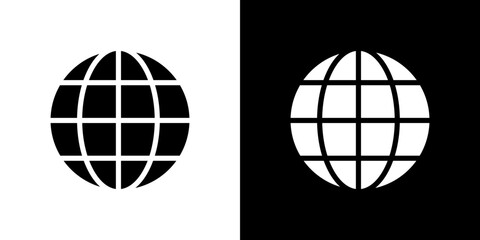 Web icon Vector in flat style. Collection silhouettes