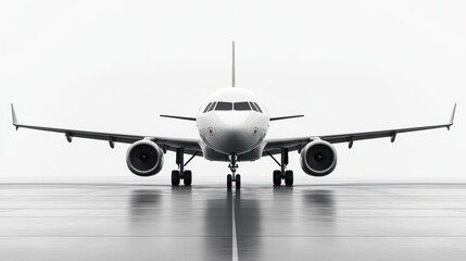 Fototapeta premium Airplane on the runway