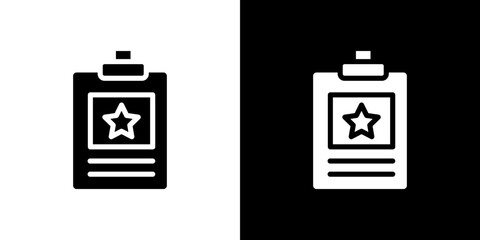Survey icon Vector in flat style. Collection silhouettes