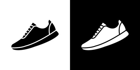 Shoes icon Vector in flat style. Collection silhouettes
