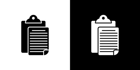 Paste icon Vector in flat style. Collection silhouettes