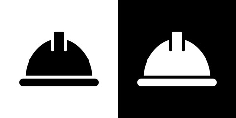 Helmet icon Vector in flat style. Collection silhouettes