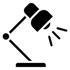 Desk Lamp  Icon Element For Design