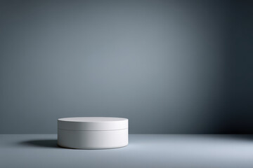 minimalistic studio setup featuring sleek modern object with softfocus background