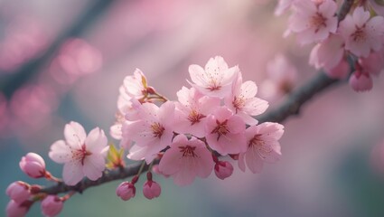 Sakura flowers, image of spring