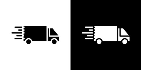 Delivery icon Vector in flat style. Collection silhouettes