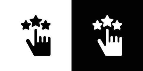 Customer loyalty icon Vector in flat style. Collection silhouettes