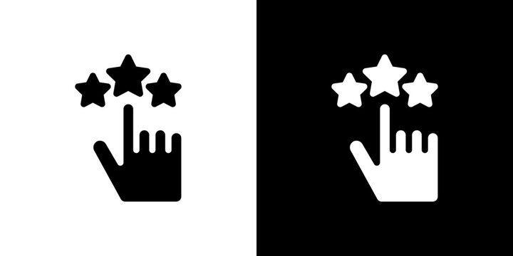Customer loyalty icon Vector in flat style. Collection silhouettes