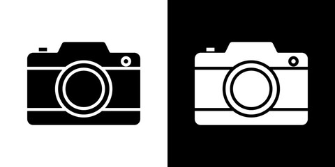 Camera icon Vector in flat style. Collection silhouettes