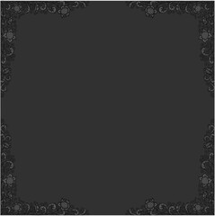 Floral ornamented frame; old style ornate decoration