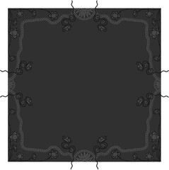 Floral ornamented frame; old style ornate decoration