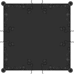 Floral ornamented frame; old style ornate decoration