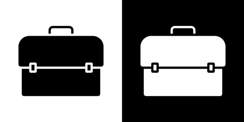 Briefcase icon Vector in flat style. Collection silhouettes