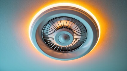 Bathroom fan with LED lighting