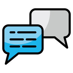 Chat Bubble  Icon Element For Design
