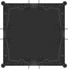 Floral ornamented frame; old style ornate decoration