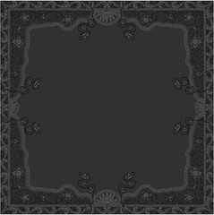 Floral ornamented frame; old style ornate decoration