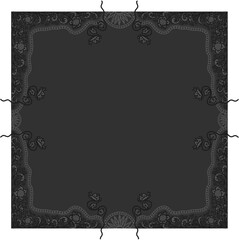 Floral ornamented frame; old style ornate decoration