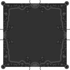 Floral ornamented frame; old style ornate decoration