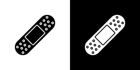 Bandage icon Vector in flat style. Collection silhouettes