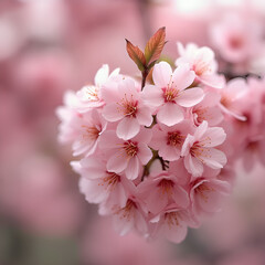 Fototapeta premium 484 there is a pink flowered tree with many pink flowers, sakura bloomimg, blossom sakura, sakura flowers, cherry blossom, sakura season, sakura flower, cheeryblossom, cherry blossoms, blossoms, pink 