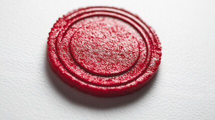 Red approved stamp on white paper background