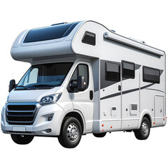 Modern RV Camper Isolated on transparent Background, PNG