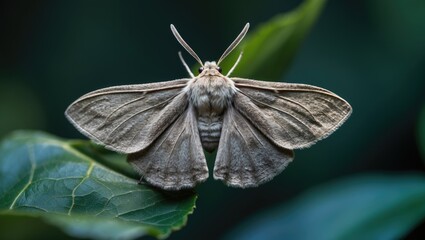 Obraz premium As a member of the Lepidopteran family Tortricidae, the codling moth poses a major threat to agricultural crops, chiefly fruits like apples and pears found in gardens and orchards.