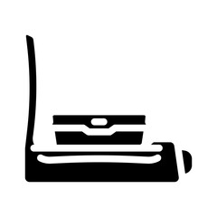 reusable snack bags fitness enthusiasts glyph icon vector illustration