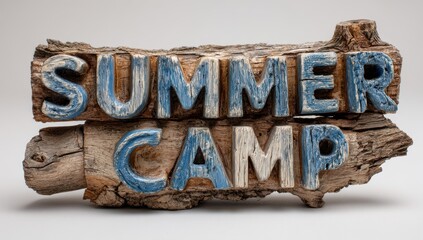 Summer Camp Wooden Sign