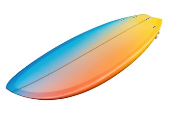 Colorful surfboard isolated on white background