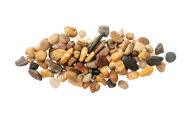 group of stones isolated on white