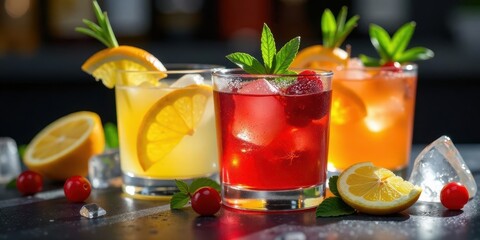 Refreshing Summer Cocktails A Trio of Icy Citrus and Berry Drinks