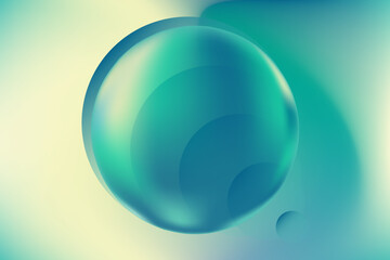Abstract glowing digital futuristic background emerald color blurred gradient backdrop with flowing geometric shapes. Tech corporate design, modern technology. Ideal for website banner, presentation