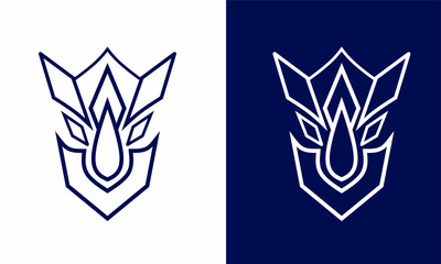 illustration design simple rhino head. suitable for logo symbol