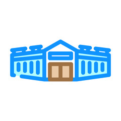 megastore shop color icon vector illustration