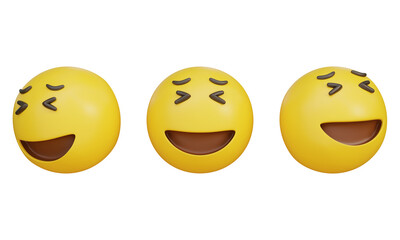 Fototapeta premium smiley face emoji emoticon 3D Icon