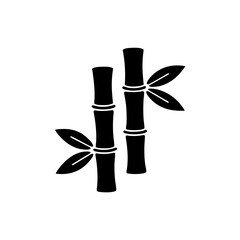 creative details bamboo icon vector illustration 