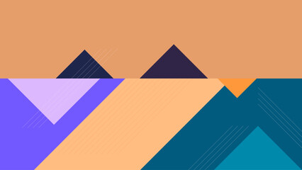 ABSTRACT BACKGROUND ELEGANT FLAT COLORFUL WITH GEOMETRIC SHAPES DESIGN VECTOR 