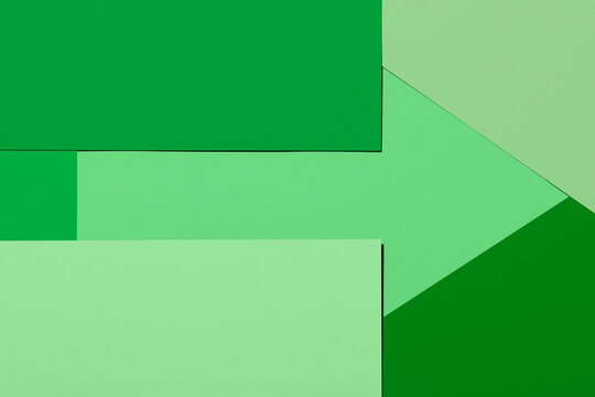 Abstract green pattern with arrow shape - Powered by Adobe